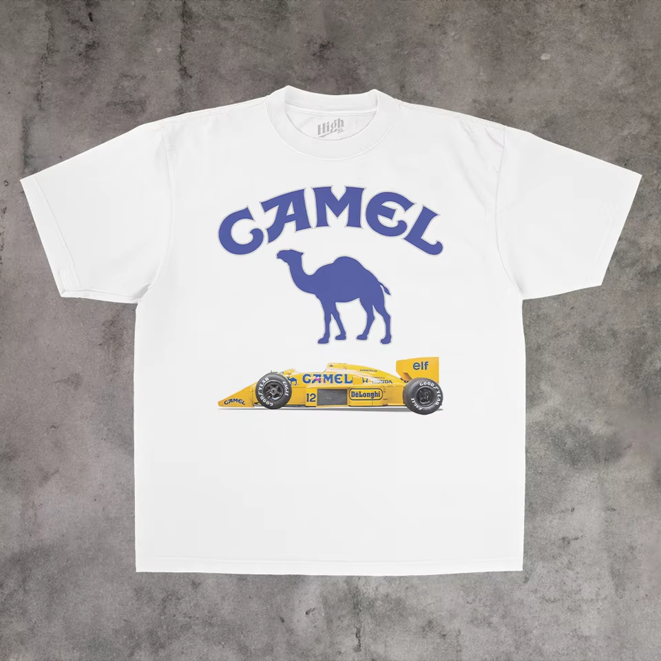 Streetwear Brand Marketing - 빈티지 레이싱 클래식 카멜 트렌디 브랜드