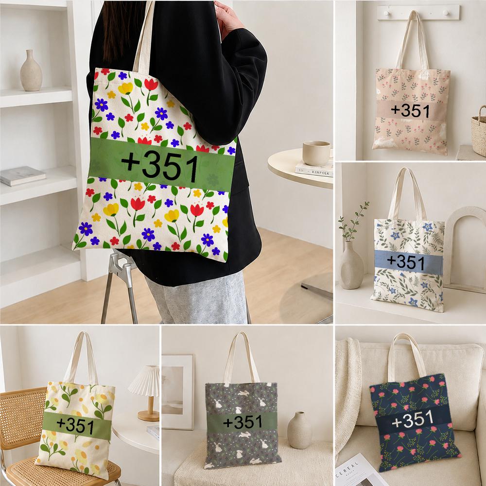 Streetwear Brand Bag - 디자이너 프린트 캔버스 토트백, 브랜드 +351,