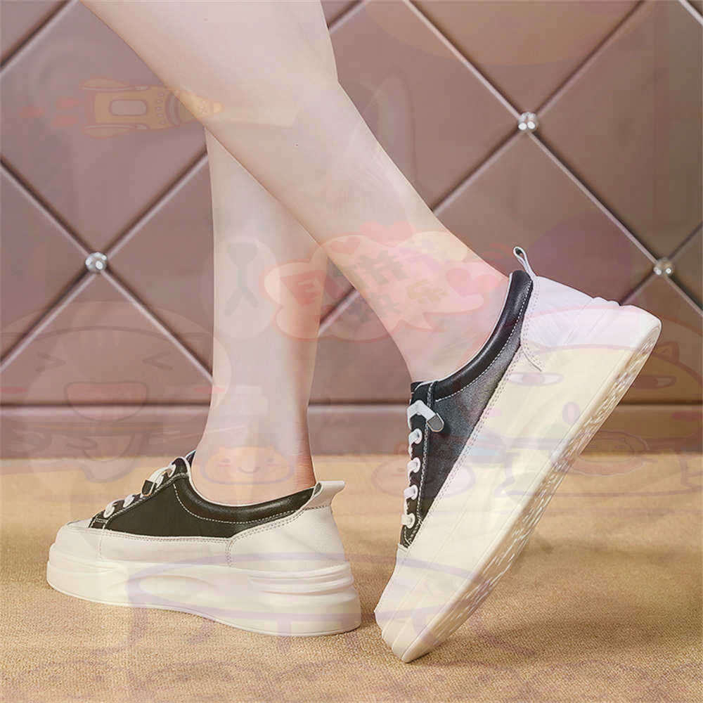 Streetwear Brand Name Ideas - 레이스 업 Chunky 로퍼 여성 스케이트