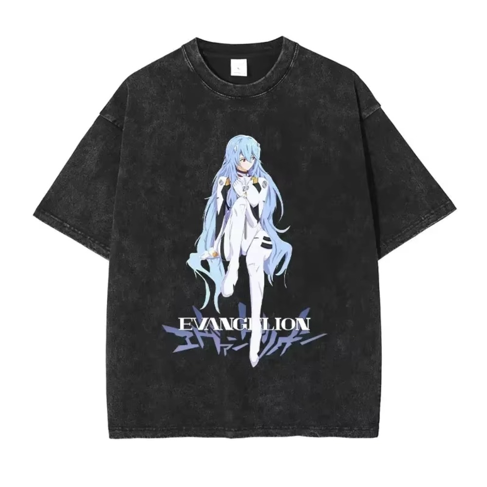 Women Streetwear Brand - 오버사이즈 남성 티셔츠 의류 EVA 애니메이션
