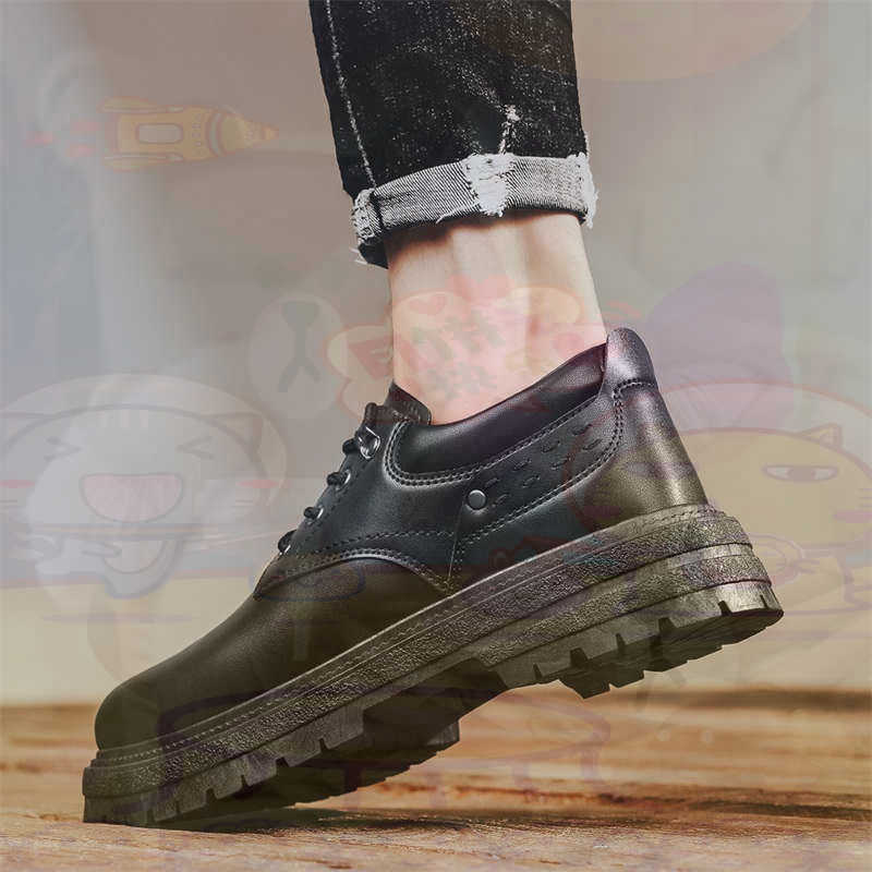 Streetwear Brand Name Ideas - 어두운 천연 가죽 패션 트레이너 테니스