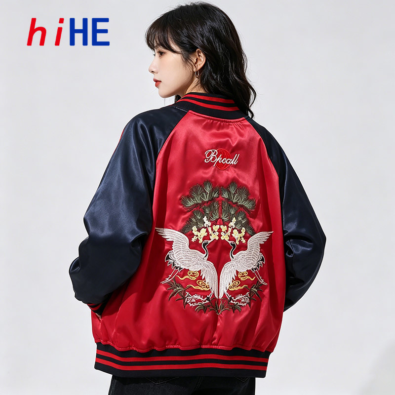 Women Streetwear Brand - 2 양면 착용 가능한 수카잔 새틴