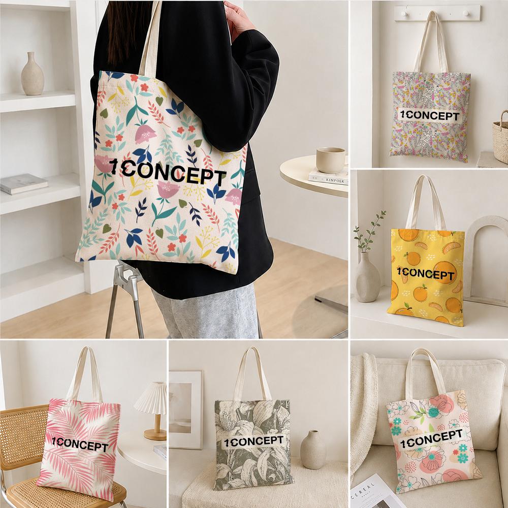 Streetwear Brand Bag - 디자이너 프린트 캔버스 토트백, 1CONCEPT 브랜드,