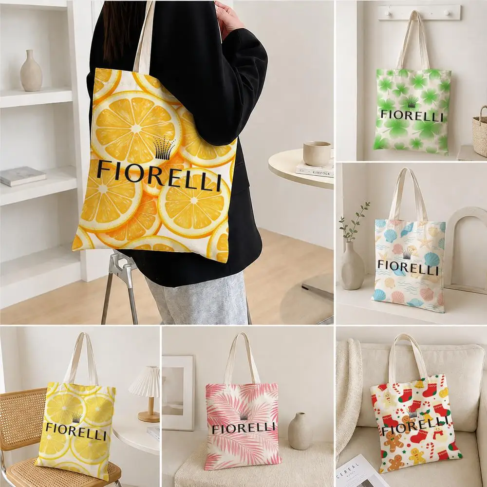 Streetwear Brand Bag - 디자이너 프린트 캔버스 토트백, 브랜드: 피오렐리,