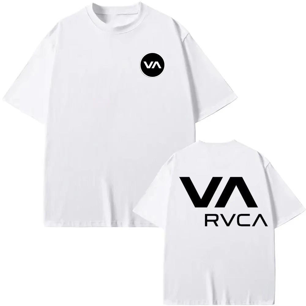 Women Streetwear Brand - RVCA T 셔츠 블랙 티 여름