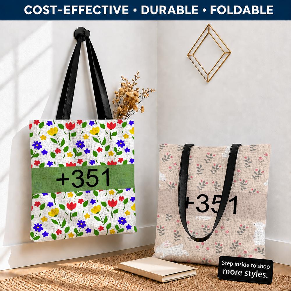 디자이너 프린트 캔버스 토트백, 브랜드 +351, 수납 - Streetwear Brand Bag 리뷰 및 가격