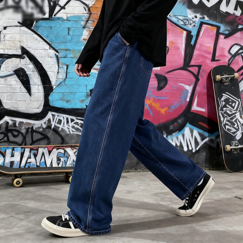 2026 신상 스트리트웨어 루즈핏 청바지 남성용 한국  - Streetwear Brand Marketing 리뷰 및 가격