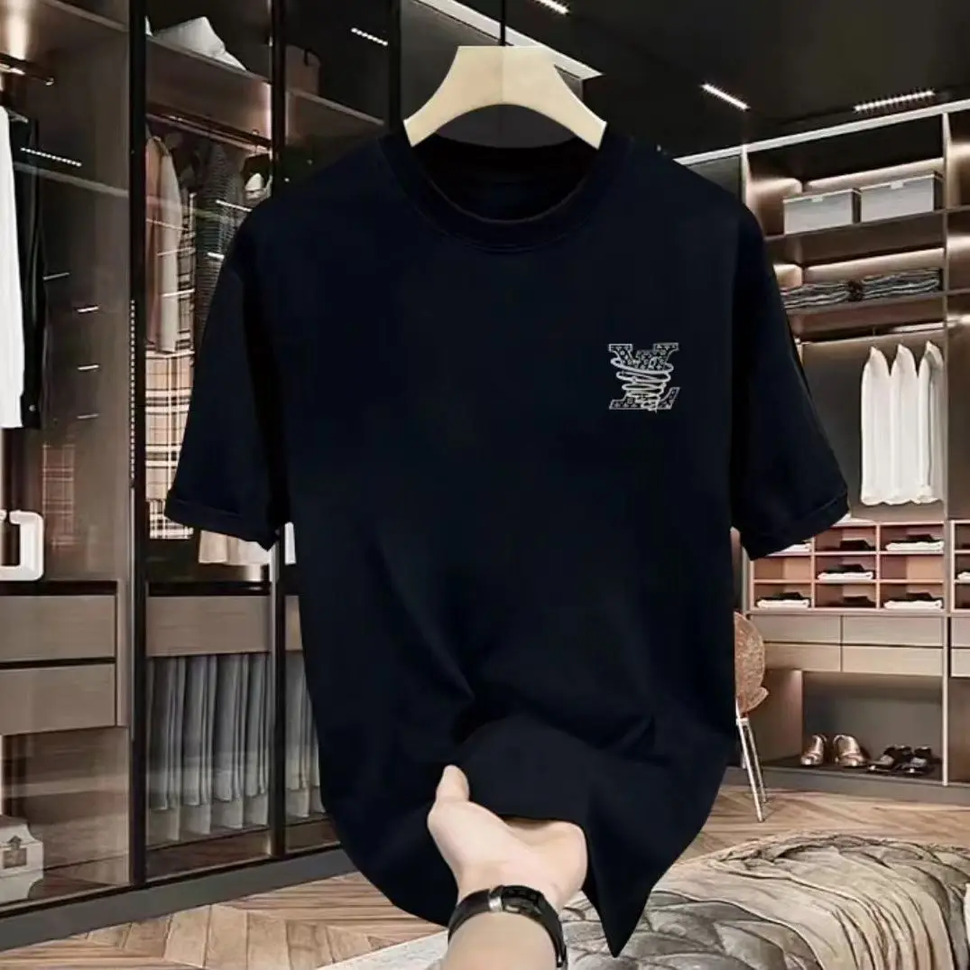 100% 순면 남성용 명품 브랜드 레터 프린트 티셔츠, - Streetwear Brand Marketing 리뷰 및 가격