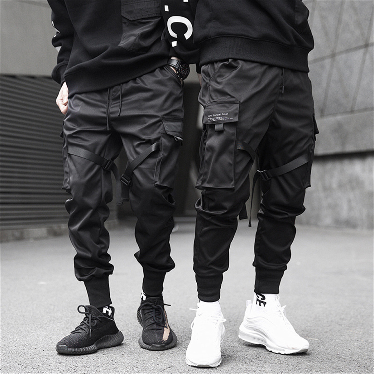 블랙 힙합 카고 바지 여름 다목적 패션 브랜드 바지 패 - Streetwear Brand Fashion 리뷰 및 가격
