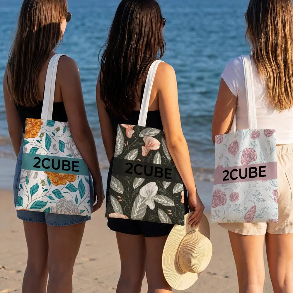 디자이너 프린트 캔버스 토트백, 2CUBE 브랜드, 트 - Streetwear Brand Bag 리뷰 및 가격