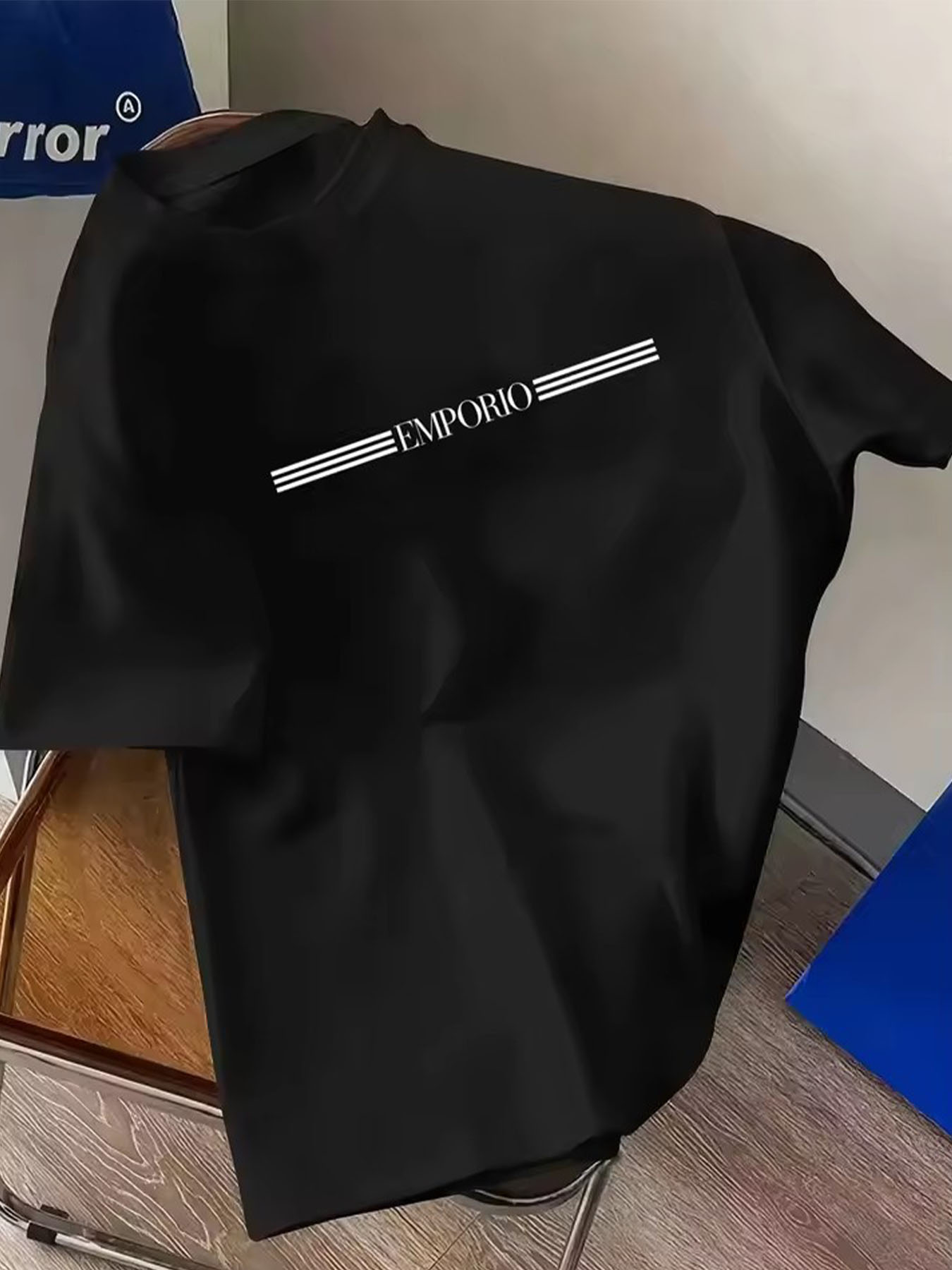 남성용 럭셔리 브랜드 레터 프린트 티셔츠, 100% 순 - Streetwear Brand Marketing 리뷰 및 가격