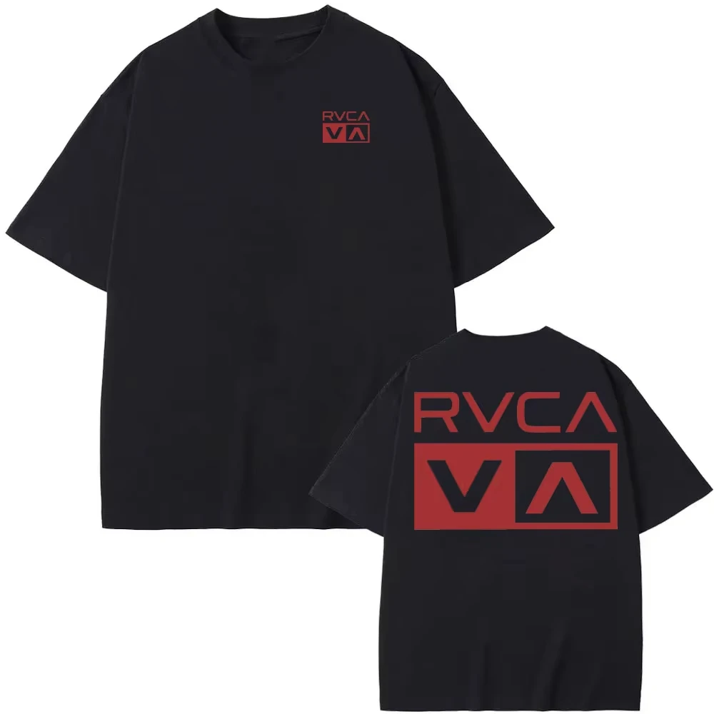 RVCA T 셔츠 블랙 티 여름 코튼 티셔츠 여름 짧은 - Women Streetwear Brand 리뷰 및 가격
