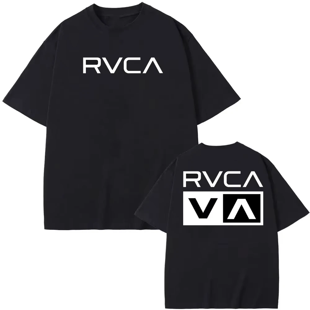 RVCA T 셔츠 블랙 티 여름 코튼 티셔츠 여름 짧은 - Women Streetwear Brand 리뷰 및 가격